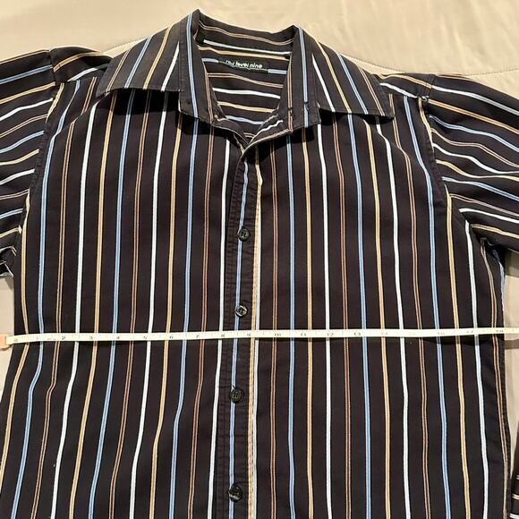 Mens Red Level Nine Striped Dress Shirt Size Small - Picture 5 of 6
